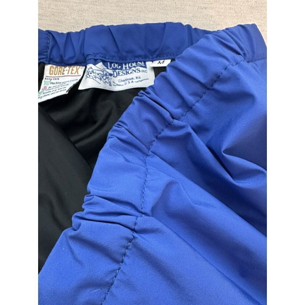 Log House Designs Mens Medium Pant Gore-Tex Leg Zip Blue Hiking Outdoor - Picture 8 of 12